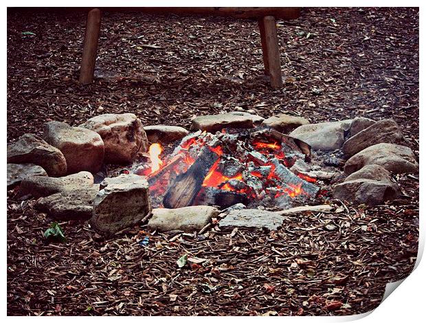 Campfire Print by Pics by Jody Adams