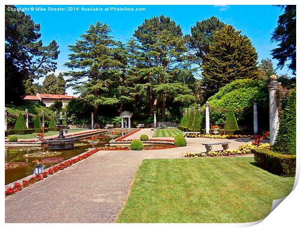 The Italian Garden 2 Print by Mike Streeter