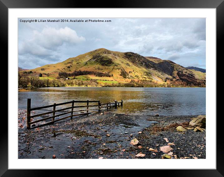 Buttermere. Framed Mounted Print by Lilian Marshall