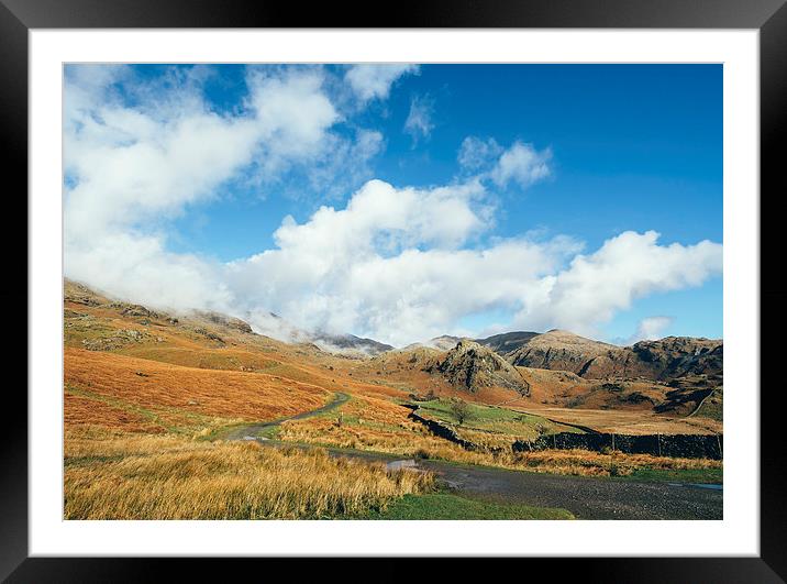 Path to the Old Man of Coniston. Framed Mounted Print by Liam Grant