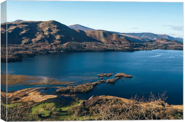 Views over Derwent Water from Suprise View near As Canvas Print by Liam Grant