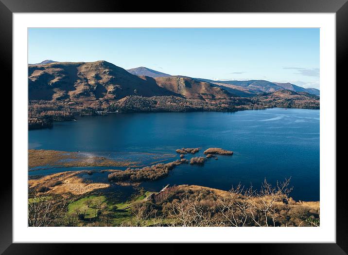 Views over Derwent Water from Suprise View near As Framed Mounted Print by Liam Grant