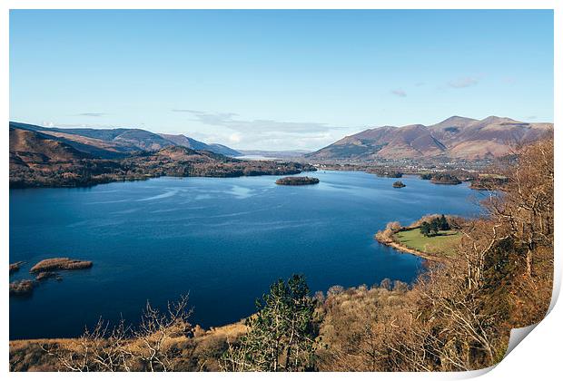 Views over Derwent Water from Suprise View near As Print by Liam Grant
