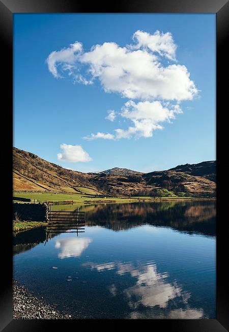 Reflections on Watendlath Tarn. Framed Print by Liam Grant