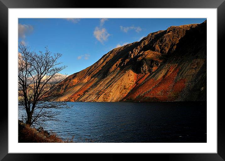 Wasdale screes Framed Mounted Print by Robert Fielding