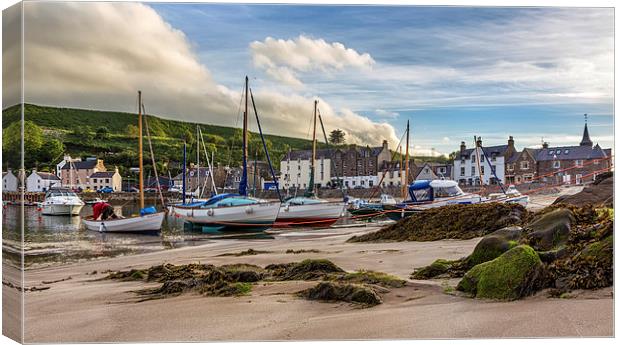 Stonehaven Harbour Canvas Print by Mike Stephen