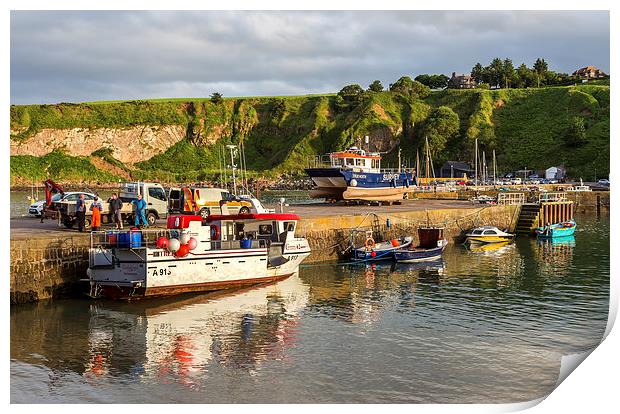 Stonehaven Harbour Print by Mike Stephen