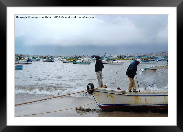 Preparing for the Storm, Alexandria Framed Mounted Print by Jacqueline Burrell