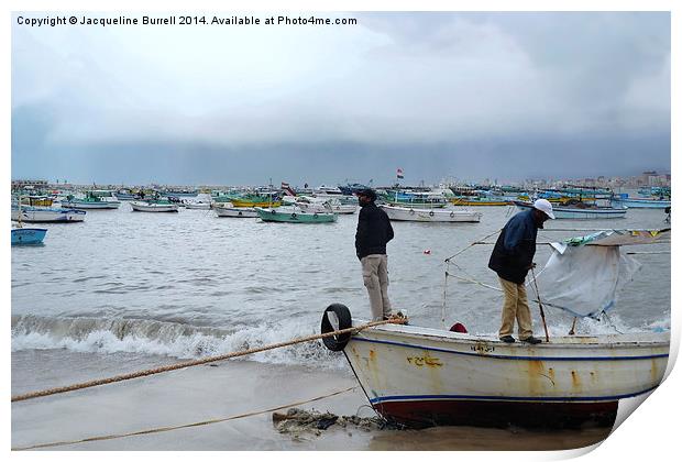 Preparing for the Storm, Alexandria Print by Jacqueline Burrell