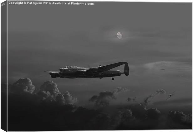 Lancaster - Night Stalker Canvas Print by Pat Speirs
