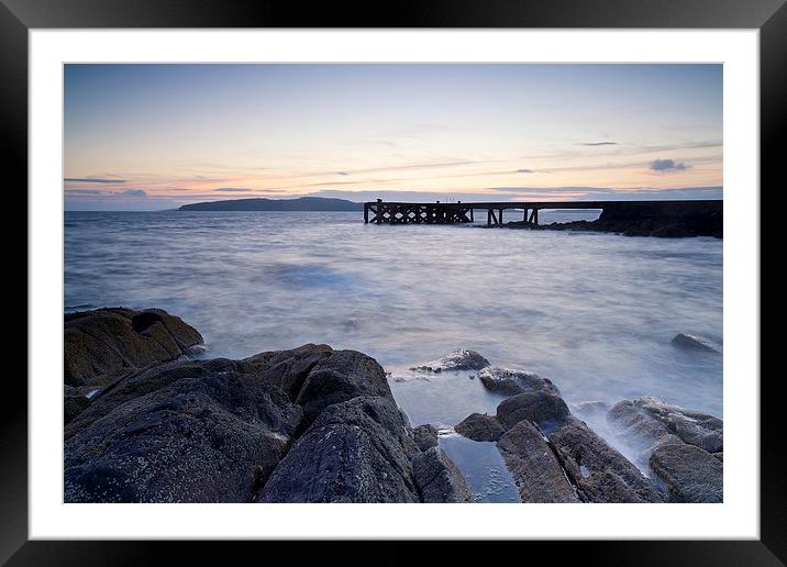 Evening light at Portencross Framed Mounted Print by Stephen Taylor