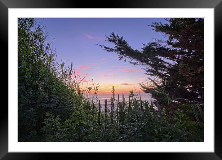 Putsborough Sunset Framed Mounted Print by Dave Wilkinson North Devon Ph
