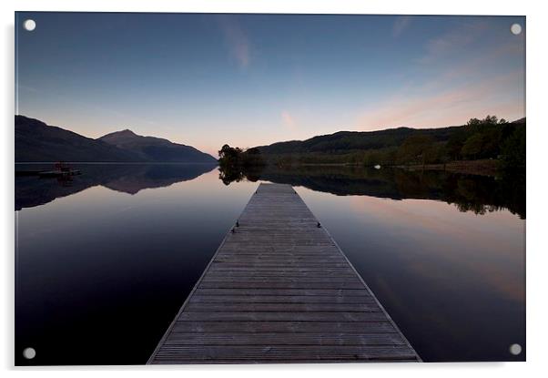 Loch Lomond at Dawn Acrylic by Stephen Taylor