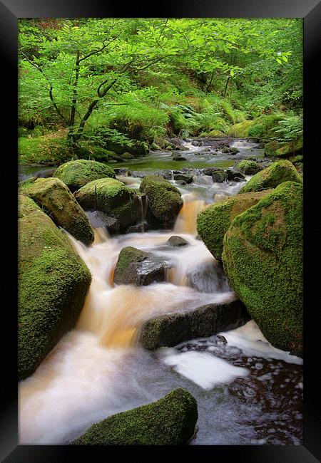 Wyming Brook Falls 2 Framed Print by Darren Galpin