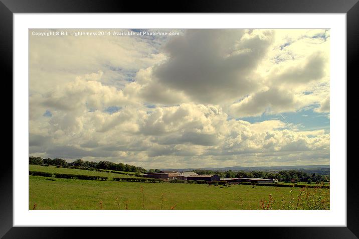 Clouds over the Clyde Valley Framed Mounted Print by Bill Lighterness