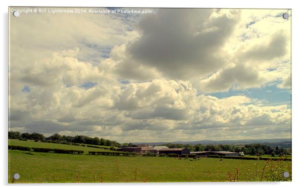 Clouds over the Clyde Valley Acrylic by Bill Lighterness
