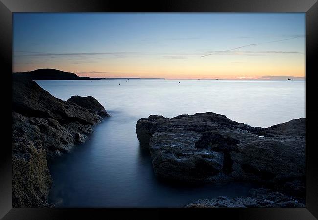 Dusk on the Brittany Coast Framed Print by Stephen Taylor
