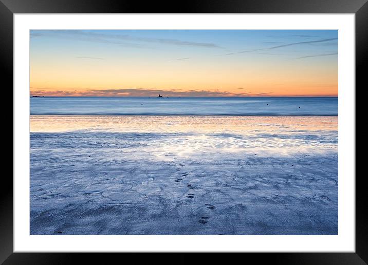 The beach at Saint-Lunaire Framed Mounted Print by Stephen Taylor