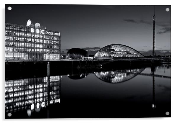 Glasgow science centre Acrylic by Stephen Taylor