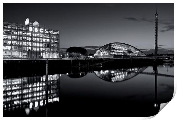 Glasgow science centre Print by Stephen Taylor