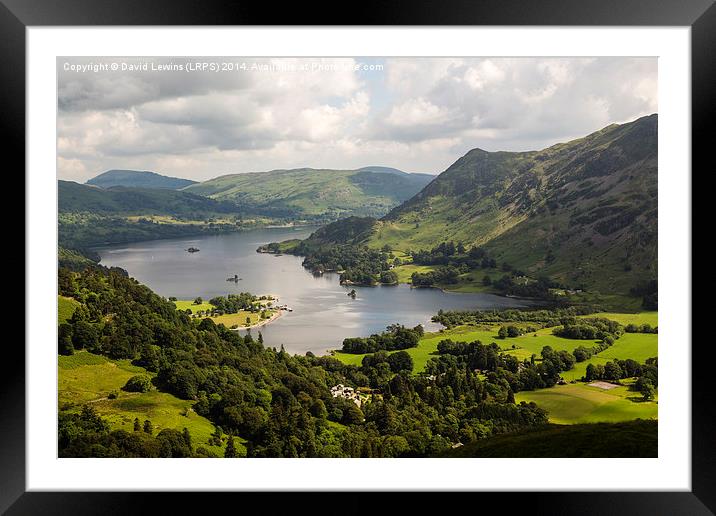 Ullswater Framed Mounted Print by David Lewins (LRPS)