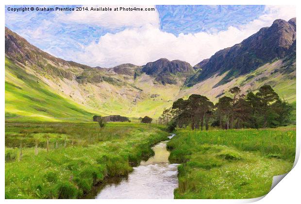 Warnscale Beck, Buttermere Print by Graham Prentice