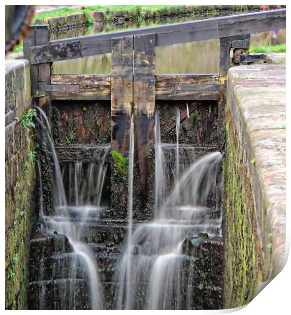 Huddersfield Narrow Canal, Lock 14W Print by Andy Smith