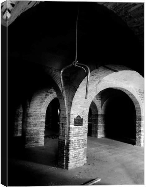 Hall of arches Canvas Print by John  Hughes