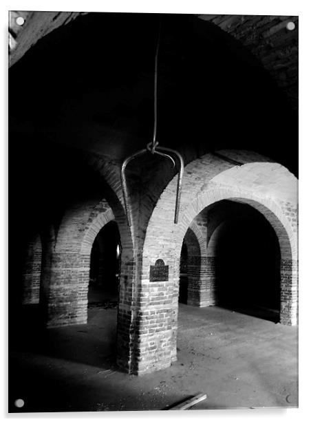 Hall of arches Acrylic by John  Hughes