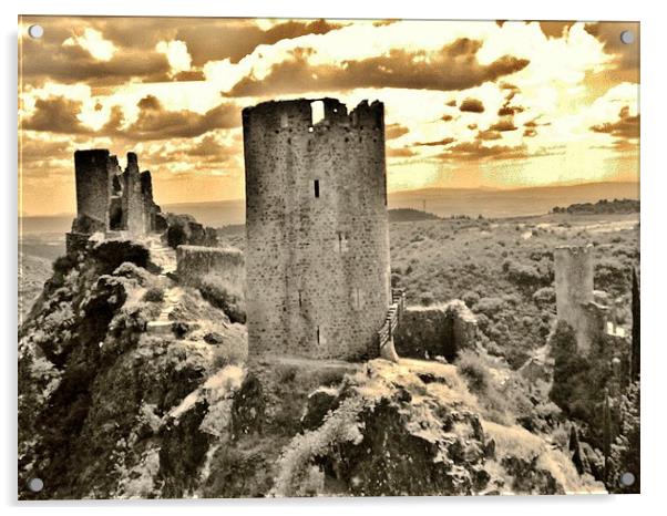 Castle views Acrylic by John  Hughes