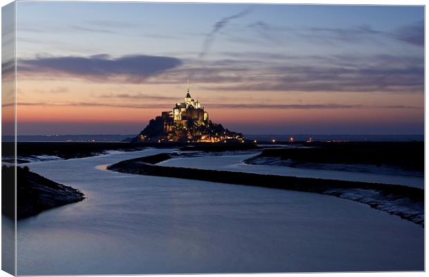 Mont Saint Michel Normandy Canvas Print by Stephen Taylor