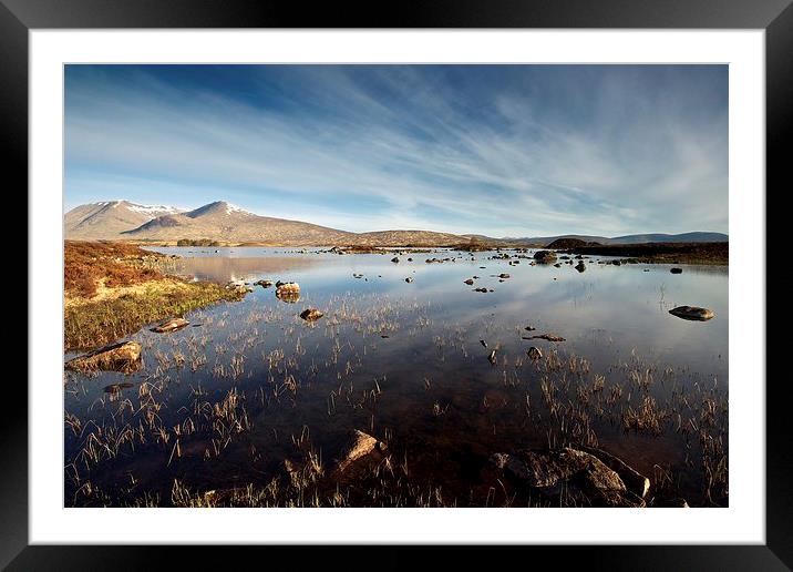 Rannoch Moor in the summer Framed Mounted Print by Stephen Taylor