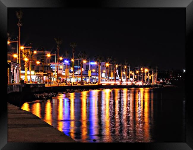 Paphos Promenade Framed Print by Andy Smith