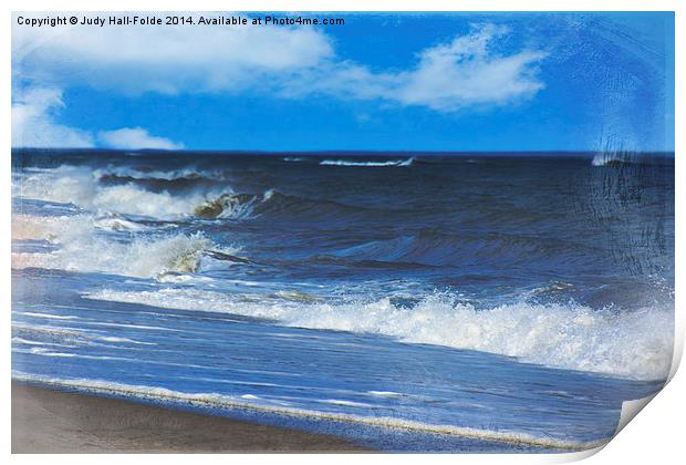 Atlantic Surf Print by Judy Hall-Folde