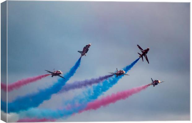 Red Arrows Canvas Print by Dean Messenger