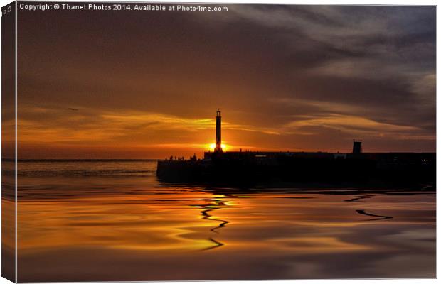 A proper sunset Canvas Print by Thanet Photos