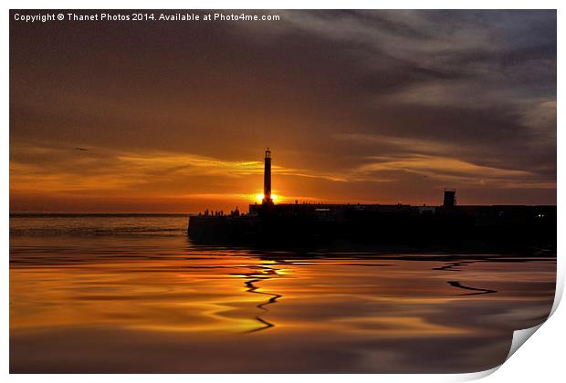 A proper sunset Print by Thanet Photos