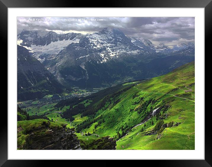 Bernese Oberland Framed Mounted Print by Kevin Warner