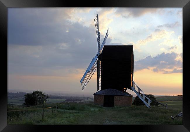 Brill Windmill at Twilight Framed Print by Tony Murtagh