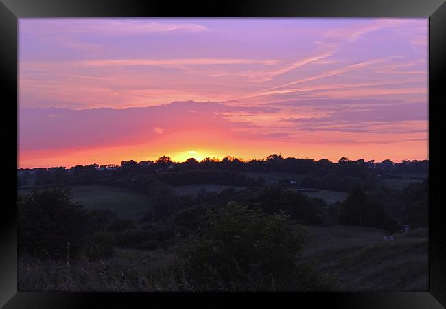 Sunset at Brill Framed Print by Tony Murtagh