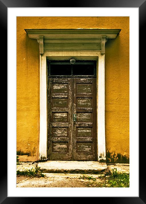 Old door Framed Mounted Print by Laimonas Bogusas