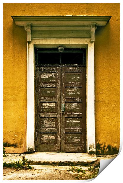 Old door Print by Laimonas Bogusas
