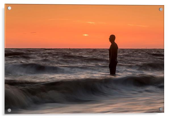 Golden sky at Crosby Acrylic by Paul Farrell Photography