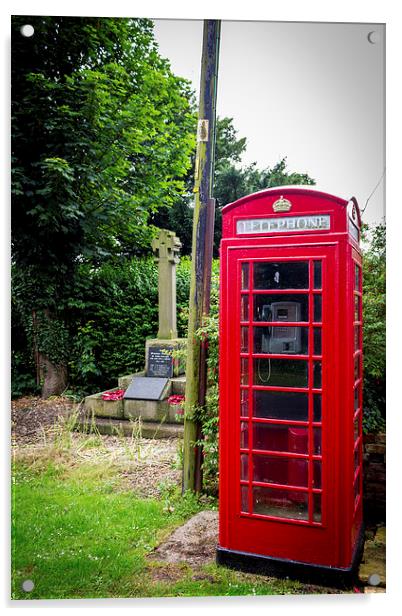 Old Telephone Box Acrylic by Liam Gibbins