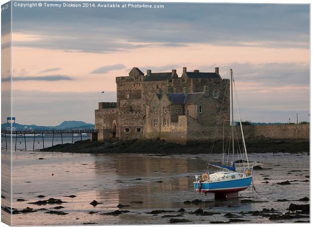 Majestic Blackness Castle A Fortress That Defies T Canvas Print by Tommy Dickson