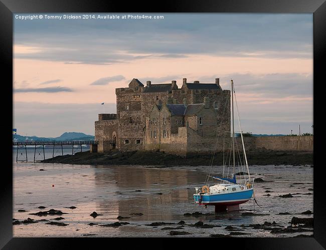 Majestic Blackness Castle A Fortress That Defies T Framed Print by Tommy Dickson