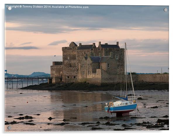 Majestic Blackness Castle A Fortress That Defies T Acrylic by Tommy Dickson