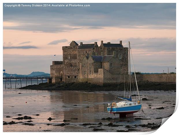 Majestic Blackness Castle A Fortress That Defies T Print by Tommy Dickson