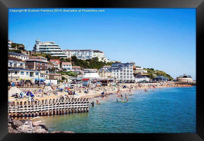 Ventnor Seafront and Beach Framed Print by Graham Prentice