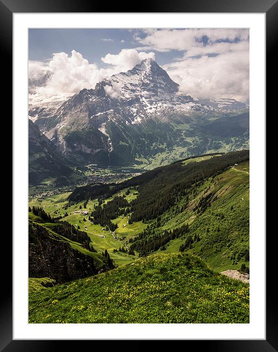 Eiger North Face Framed Mounted Print by Laura Kenny